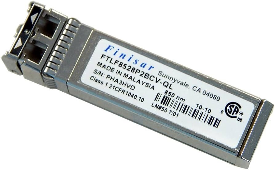 5x Finisar FTLF8528P2BCV-QL 8GB 850nm Multimode Datacom FC SFP+ Transceiver