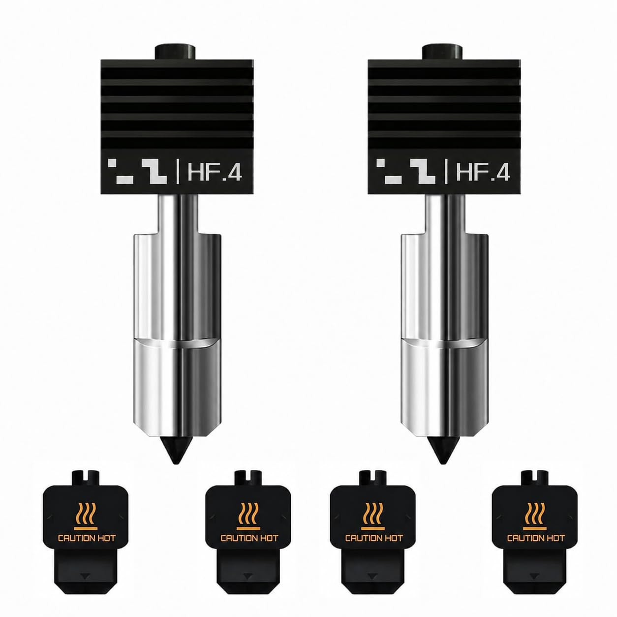 Bamboo Lab 2-Pack 0.4Mm Enhanced-Flow Hardened Steel Nozzle Set for Bambu Lab H2