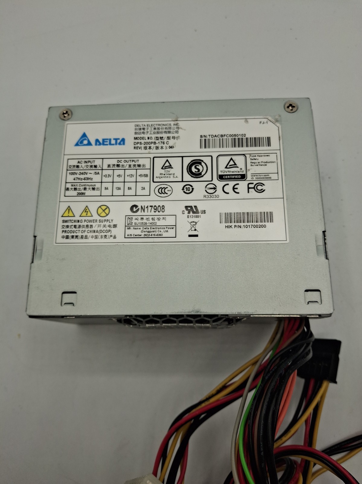 Delta DPS-200PB-176C DPS200PB176C Power Supply 200W
