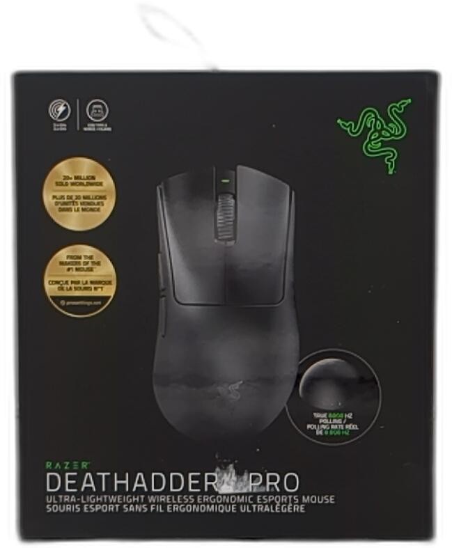 Razer Deathadder V4 Pro Wireless Gaming Mouse: 56g Lightweight - Hyperspeed
