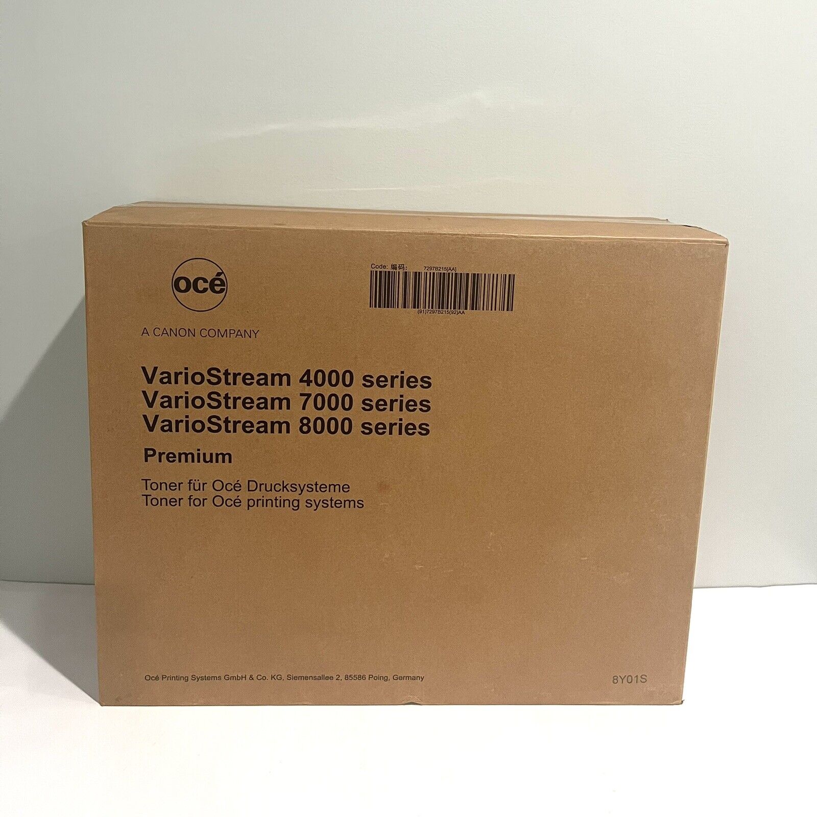 OCE KK01-D45-M10 Toner Cartridge 3 bottles 4 kg per bottle VarioStream 4000 NEW