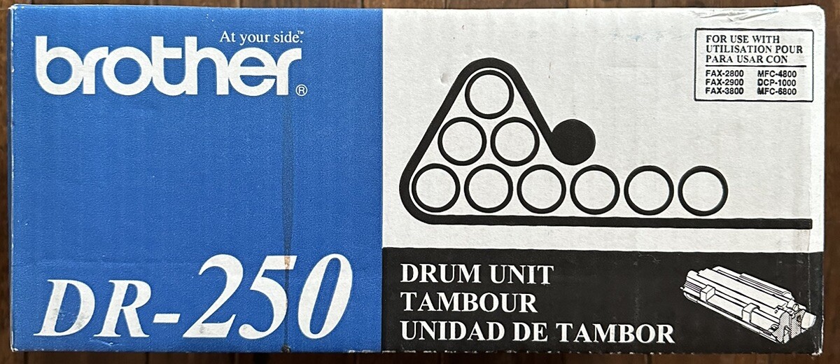 Genuine Brother DR-250 Black Drum Unit Toner Cartridge SEALED