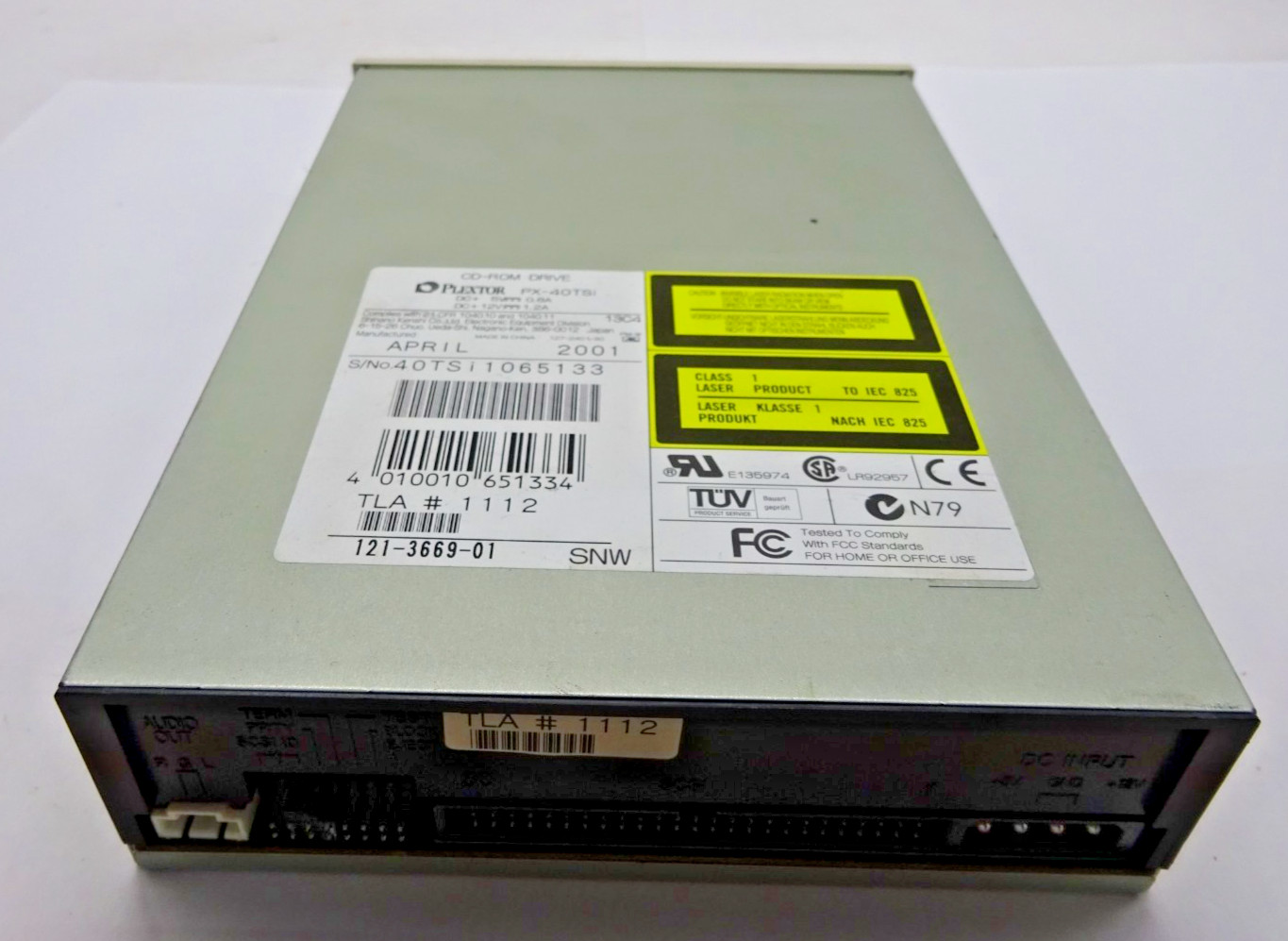 PLEXTOR *PX-40TSI* 5.25"Internal Vintage Retro DRIVE/BURNER 24/10/40A#LW1982