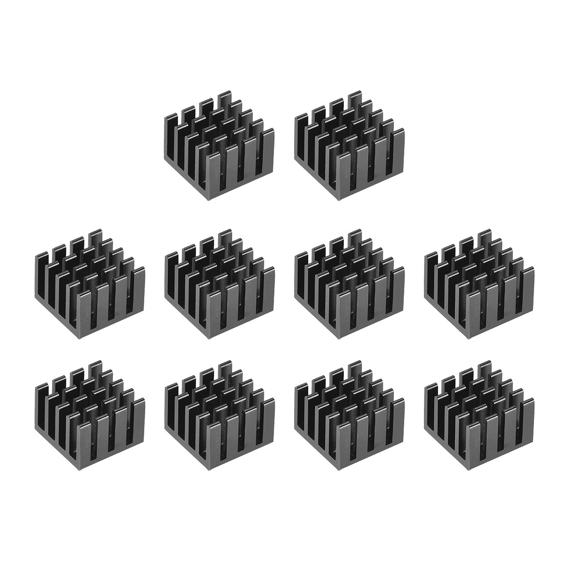Cross Shaped Notch Heatsinks for MOS GPU IC Chip 10pcs