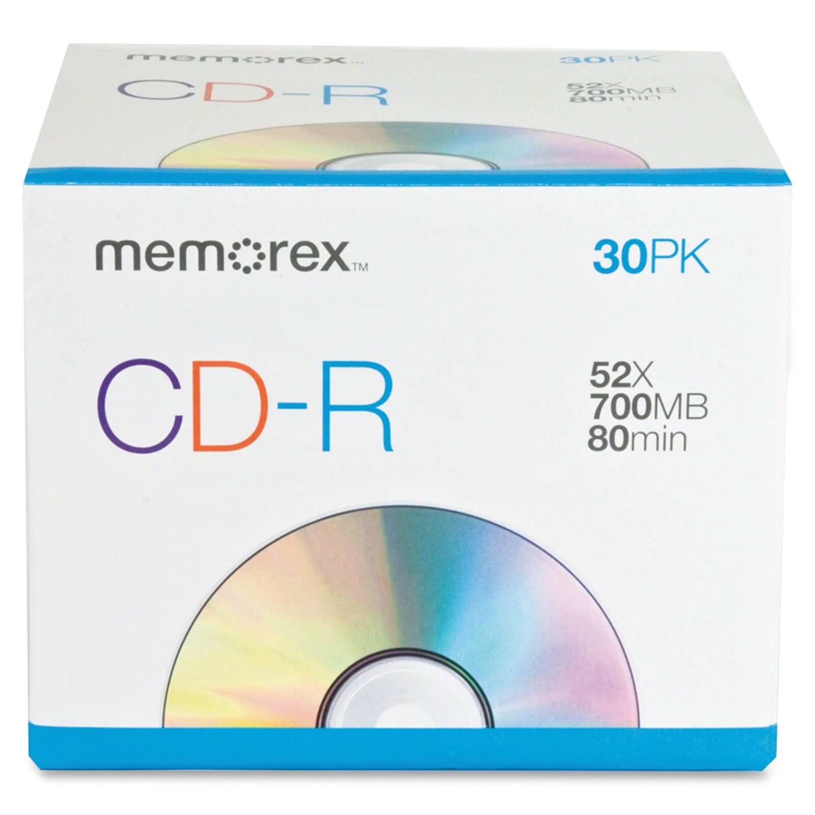 30 x 2-pk Memorex Dual CD-R Slim Jewel Case; Box = 30 cases x 2-discs = 60 discs