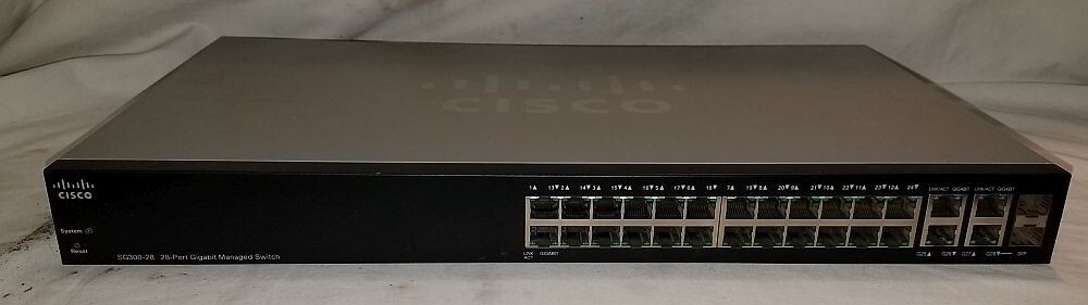 Cisco SG300-28PP 28-Port GbE PoE Managed Business Switch Used