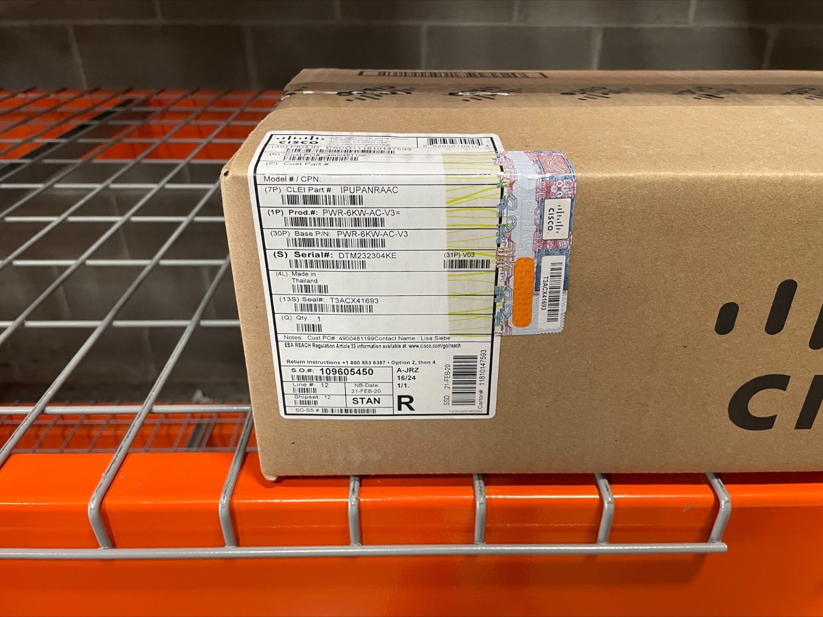 NEW CISCO PWR-6KW-AC-V3 6KW AC Power Module Version 3 for ASR9000