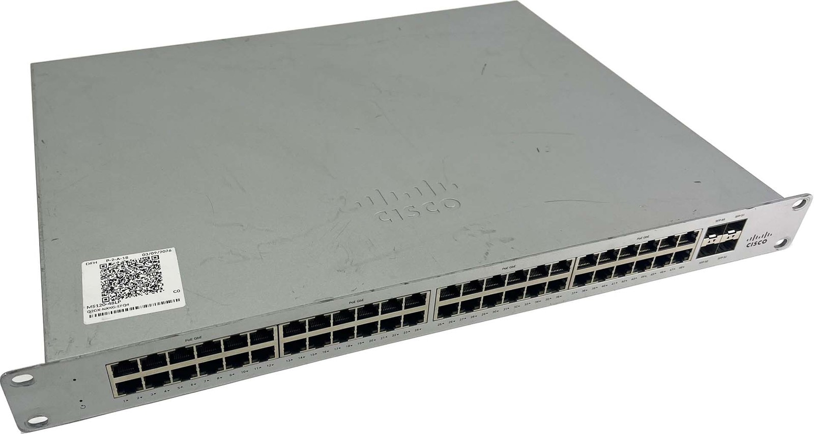 Cisco Meraki MS120-48LP 48-Port PoE Managed (DFH)