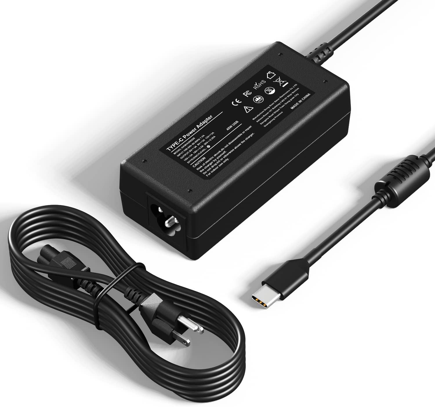 45W USB-C Laptop Charger for Acer Chromebook 315 311 CP311 CP315 CB311 CB315