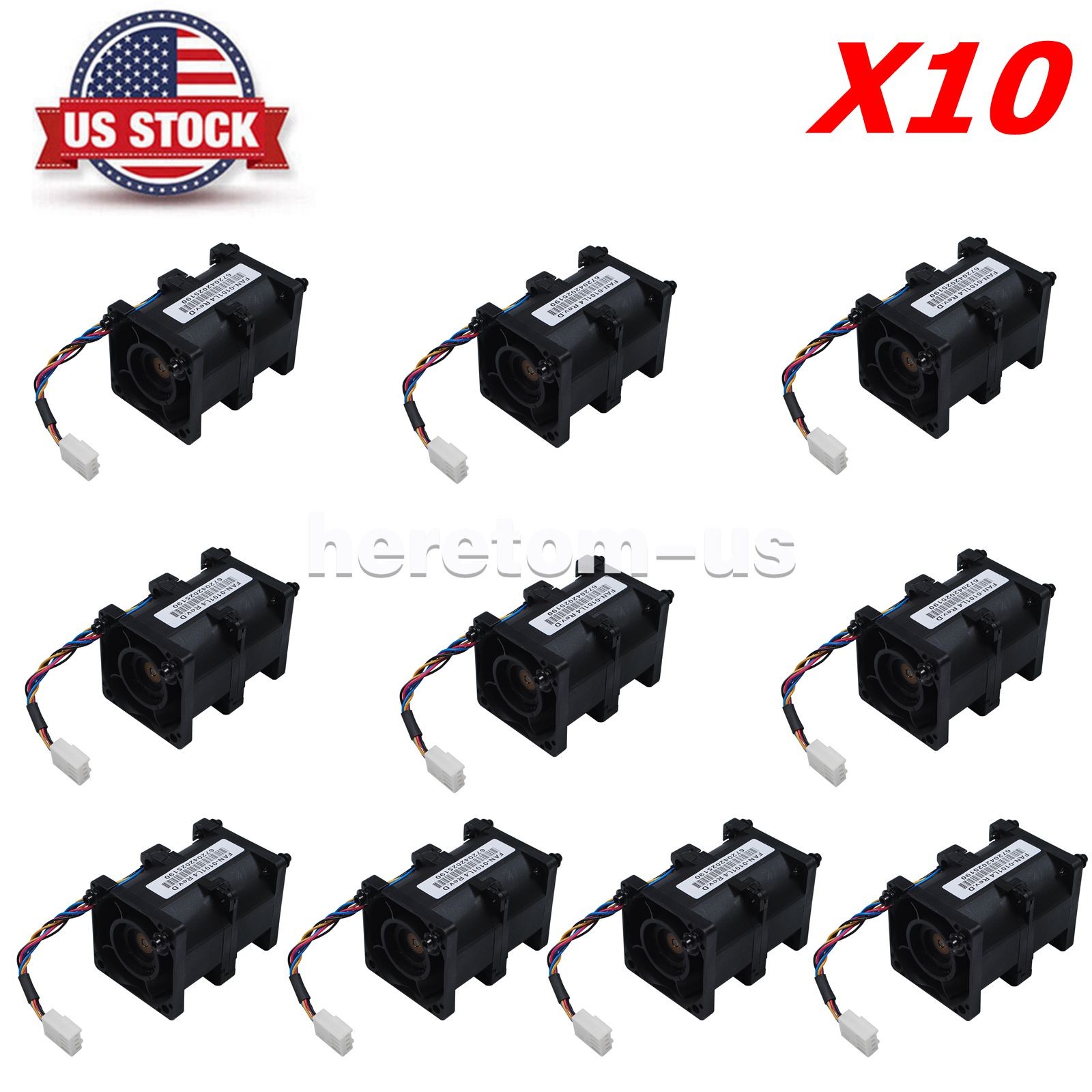 10PCS Supermicro FAN-0101L4 GFB0412SHS-C 40MM Server Counter-Rotating Fan