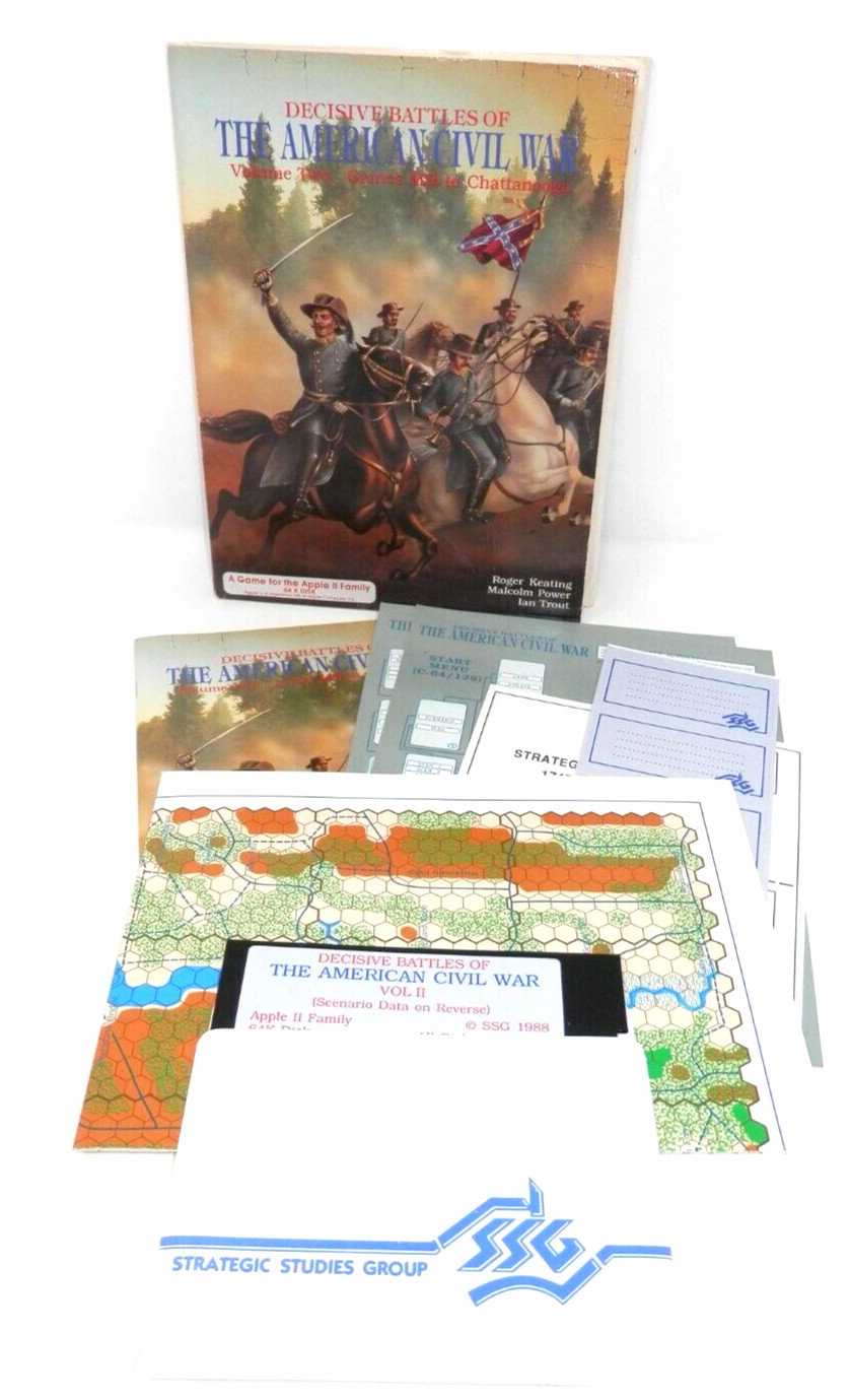 Decisive Battles of the American Civil War Vol II Vintage Game Software Apple II