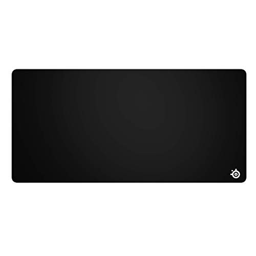 QcK 3XL Extended Gaming Mouse Pad 48x23in Micro-Woven Cloth Washable Black