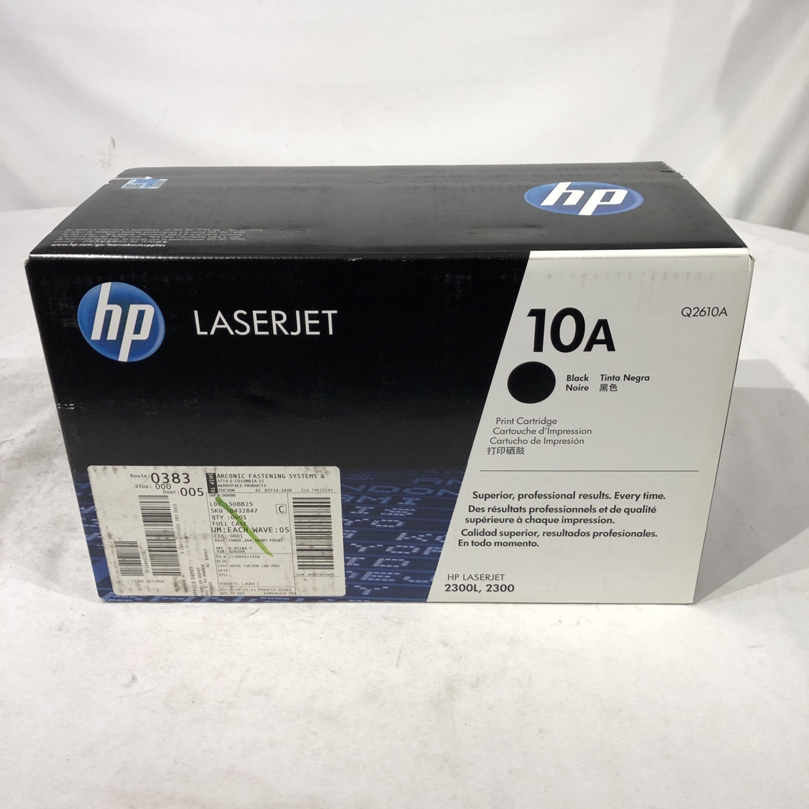 Genuine HP 10A Q2610A Black Toner Cartridge 6K Page HP LaserJet 2300L 2300 NEW