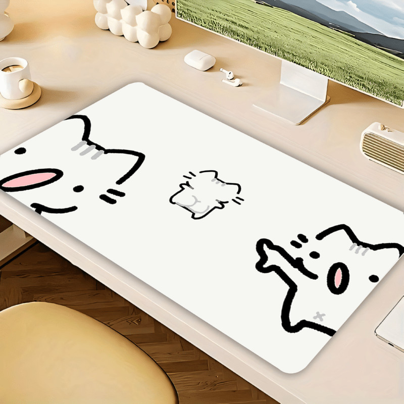 1 Woyak Cat Desk Mat, Suitable for PC/Laptop - Cute  Character Gaming Office K