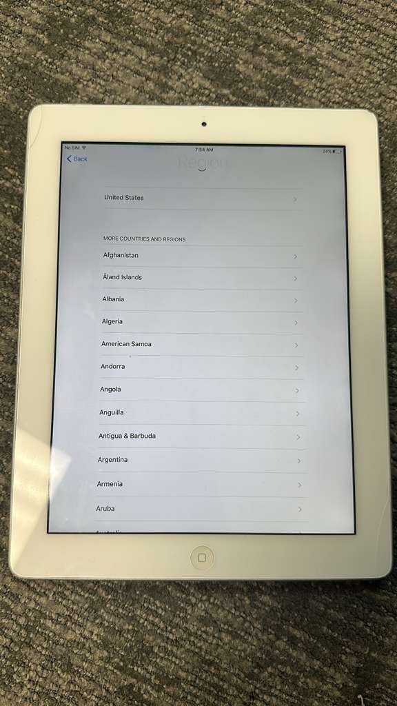 Apple iPad 3 A1430 64 GB Turning on Tablet for Parts Only-Read Decscription