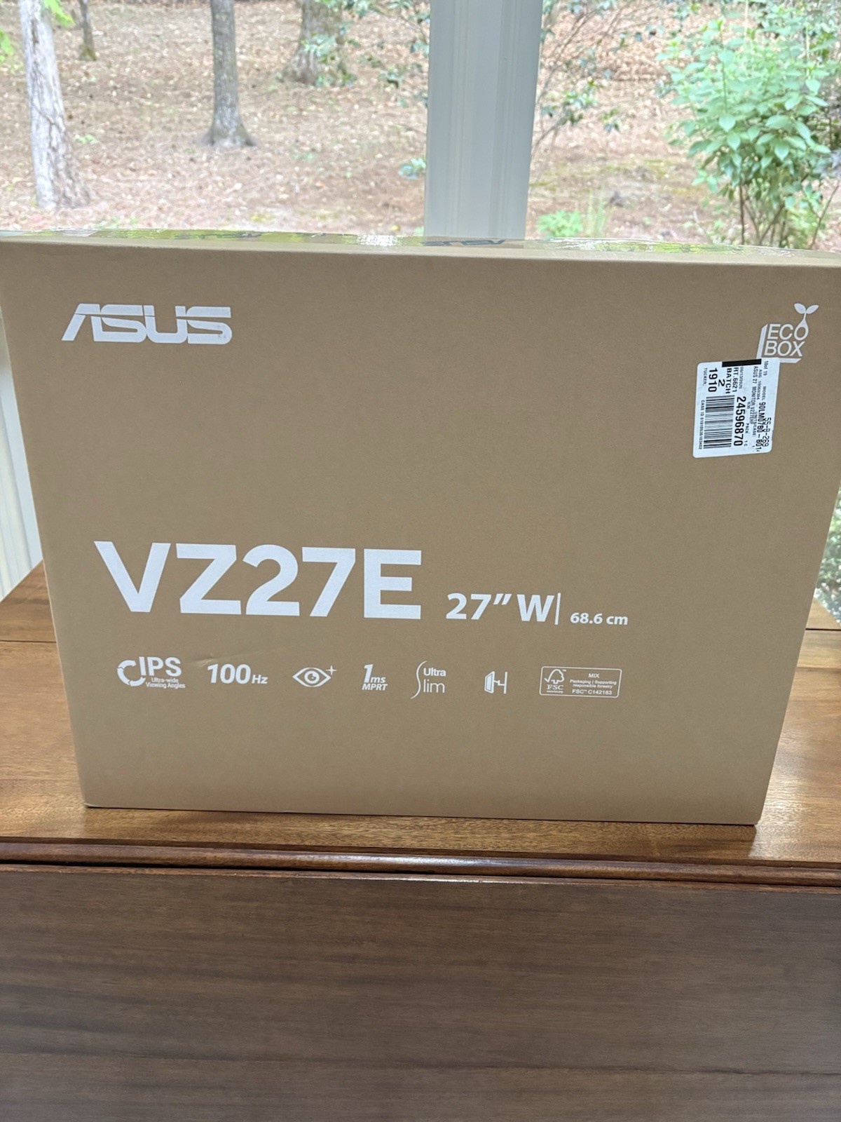 ASUS VZ27EHF 27-inch 100Hz LCD Gaming Monitor Black, Ultra Slim