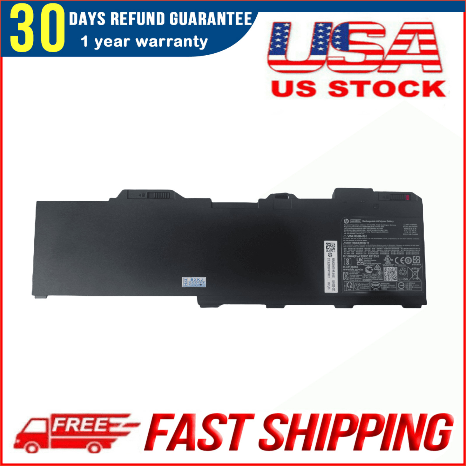New Genuine AL08XL HSTNN-IB9N Battery for HP ZBook Fury 15 G7 G8 Fury 17 G7 G8