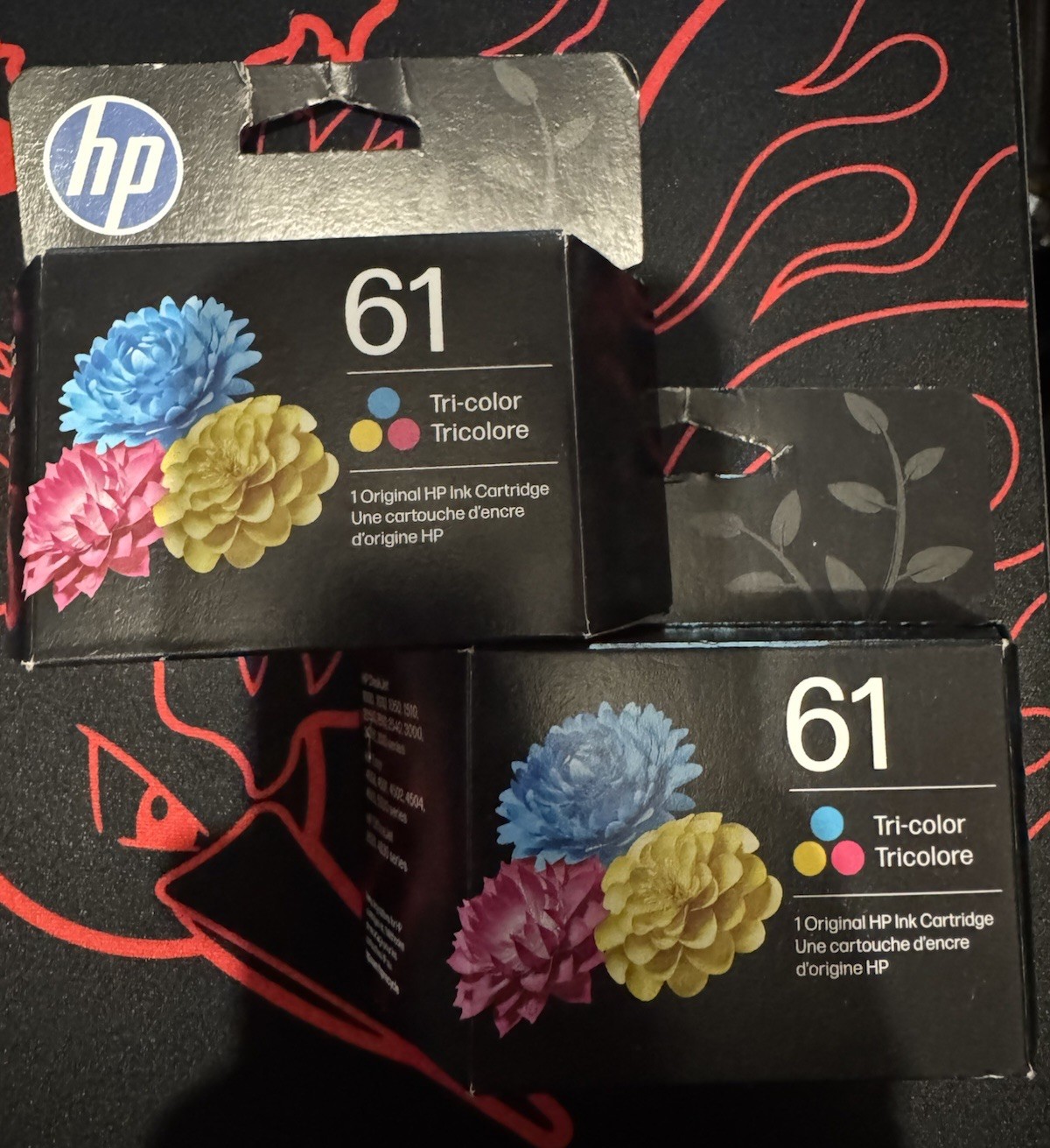 LOT OF 2 NEW FACTORY SEALED HP 61 TRI-COLOR INK CARTRIDGE 