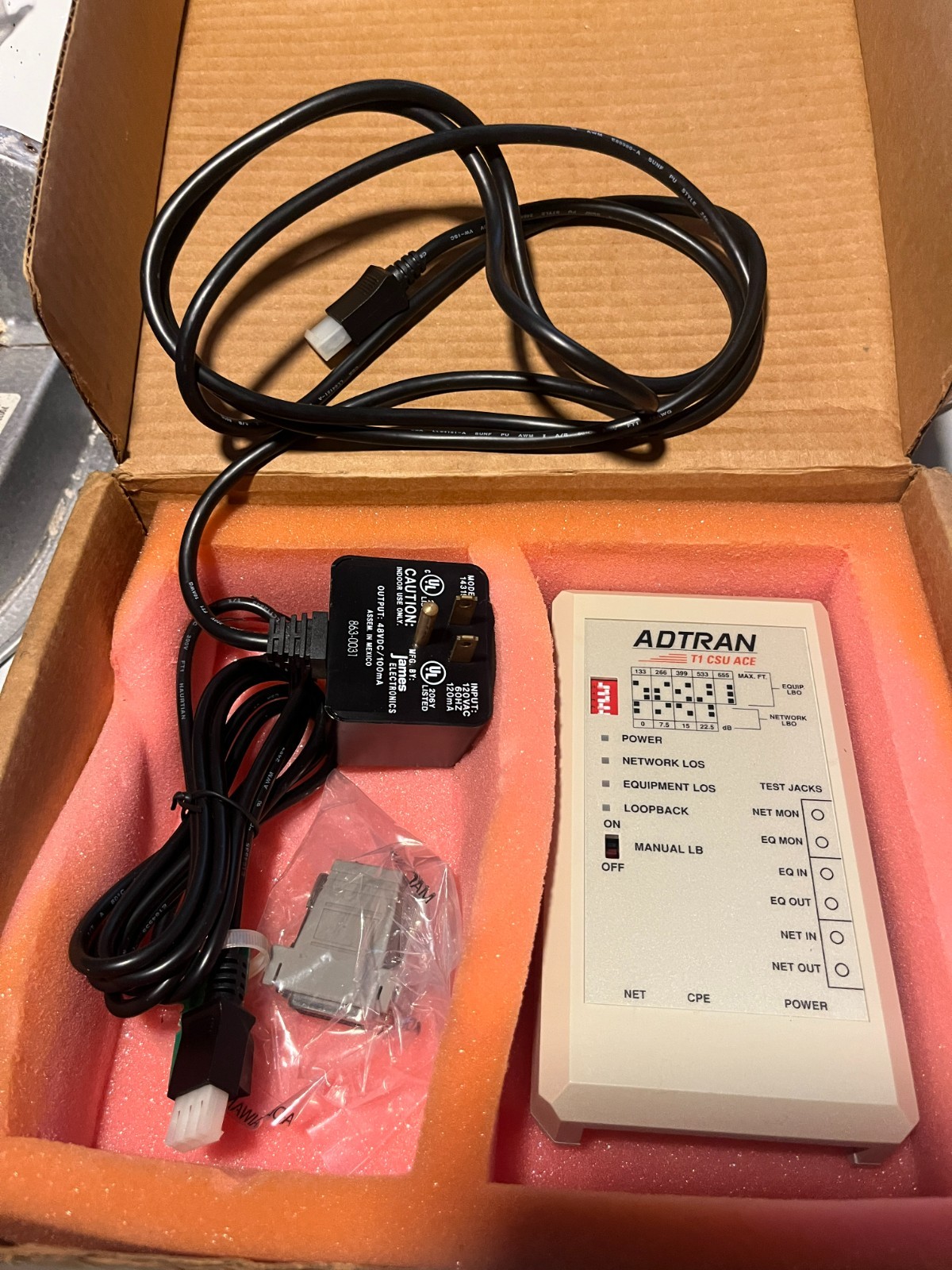 Adtran 1200022L2 with Power Supply T1 CSU ACE NEW??
