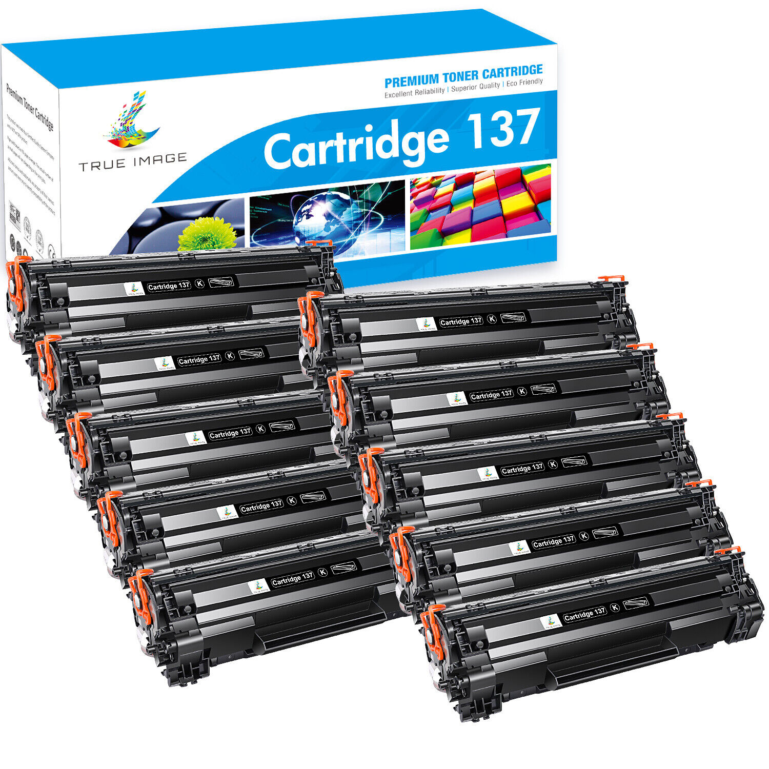 1-20 Black CRG 137 Toner for Canon 137 Toner Imageclass D570 MF242dw Printer LOT