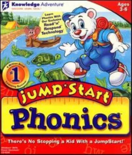 JumpStart Phonics PC MAC CD learn to read words reading sounds activities game