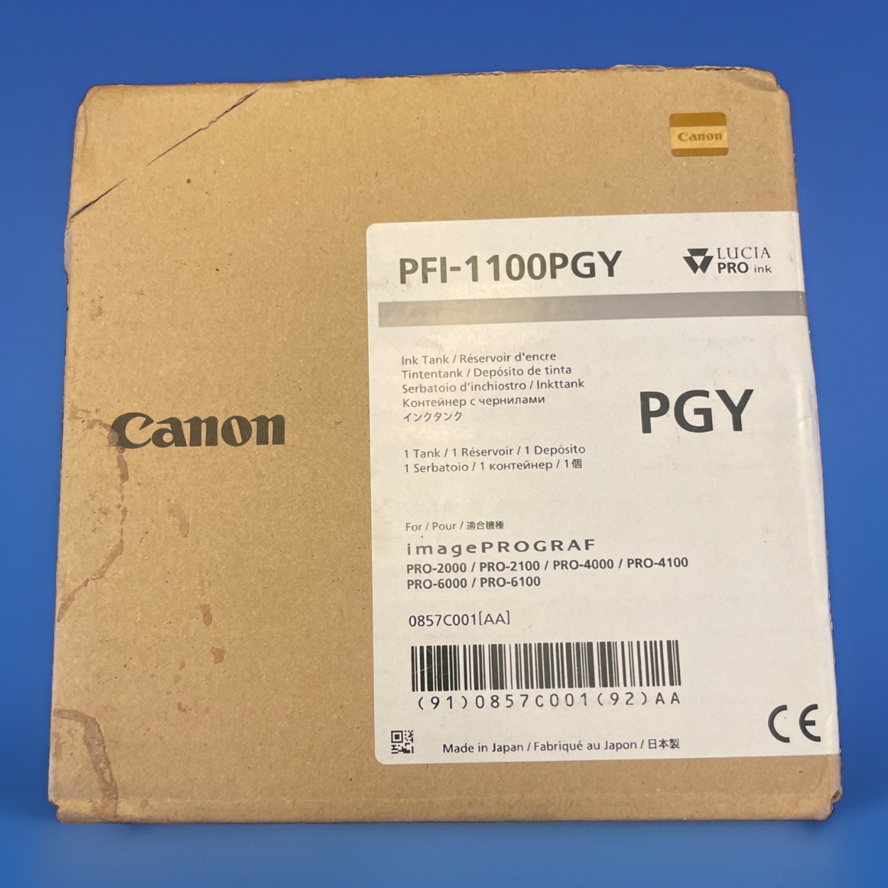 [Genuine product] Canon PFI-1100GY ink tank