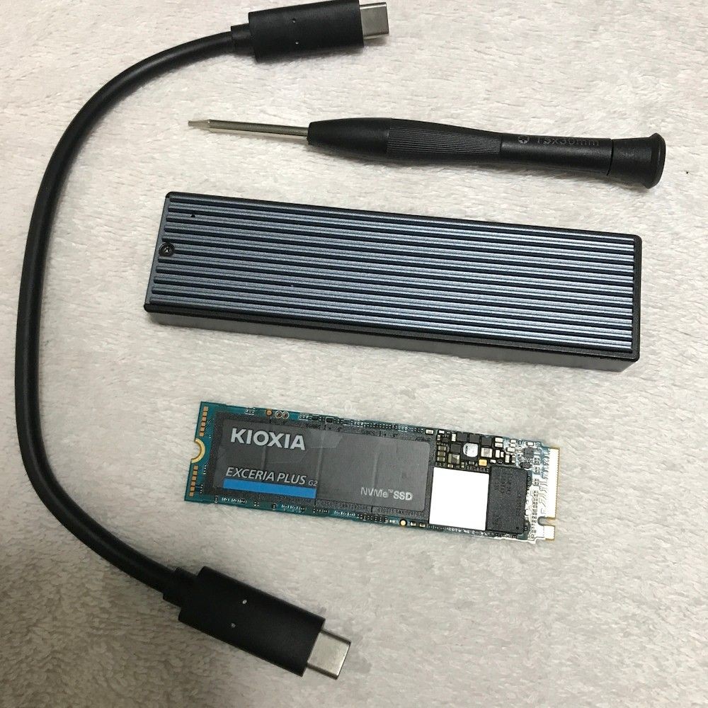 KIOXIA EXCERIA PLUS G2 NVMe SSD 1TB M.2 PCIe With External Case Japan