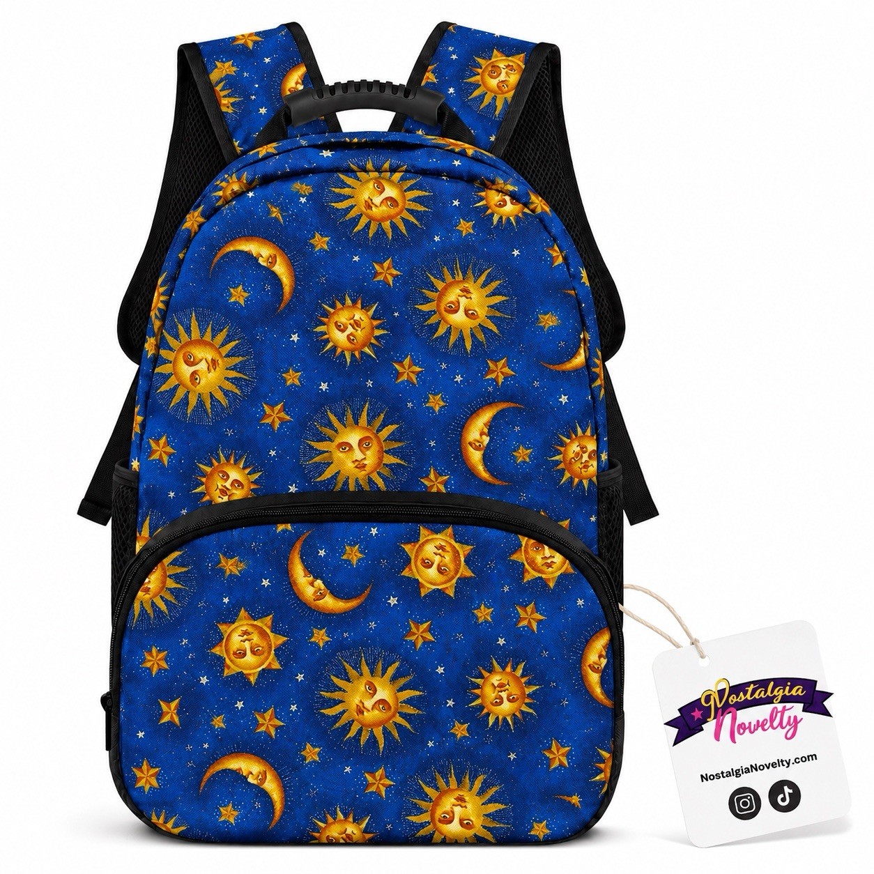 VTG Inspired 90’s Celestial Sun Moon Backpack Whimsigoth decor Y2K