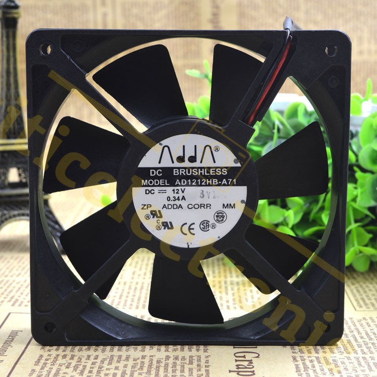 ADDA AD1212HB-A71 12025 12V 0.34A 12cm 2pin