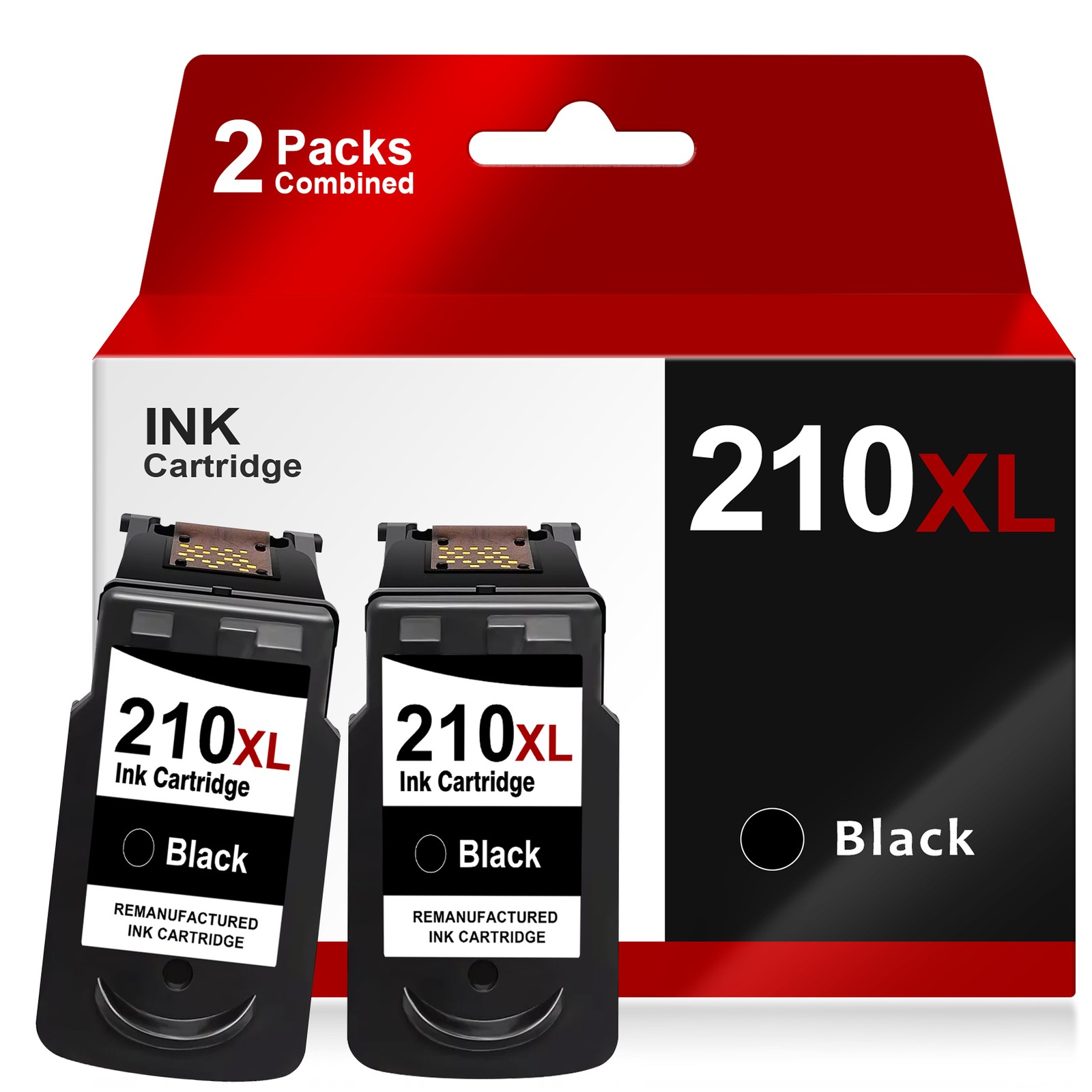 2x PG 210XL PG210XL Black Ink High Yield Cartridge fits For Canon TS3500 MP480