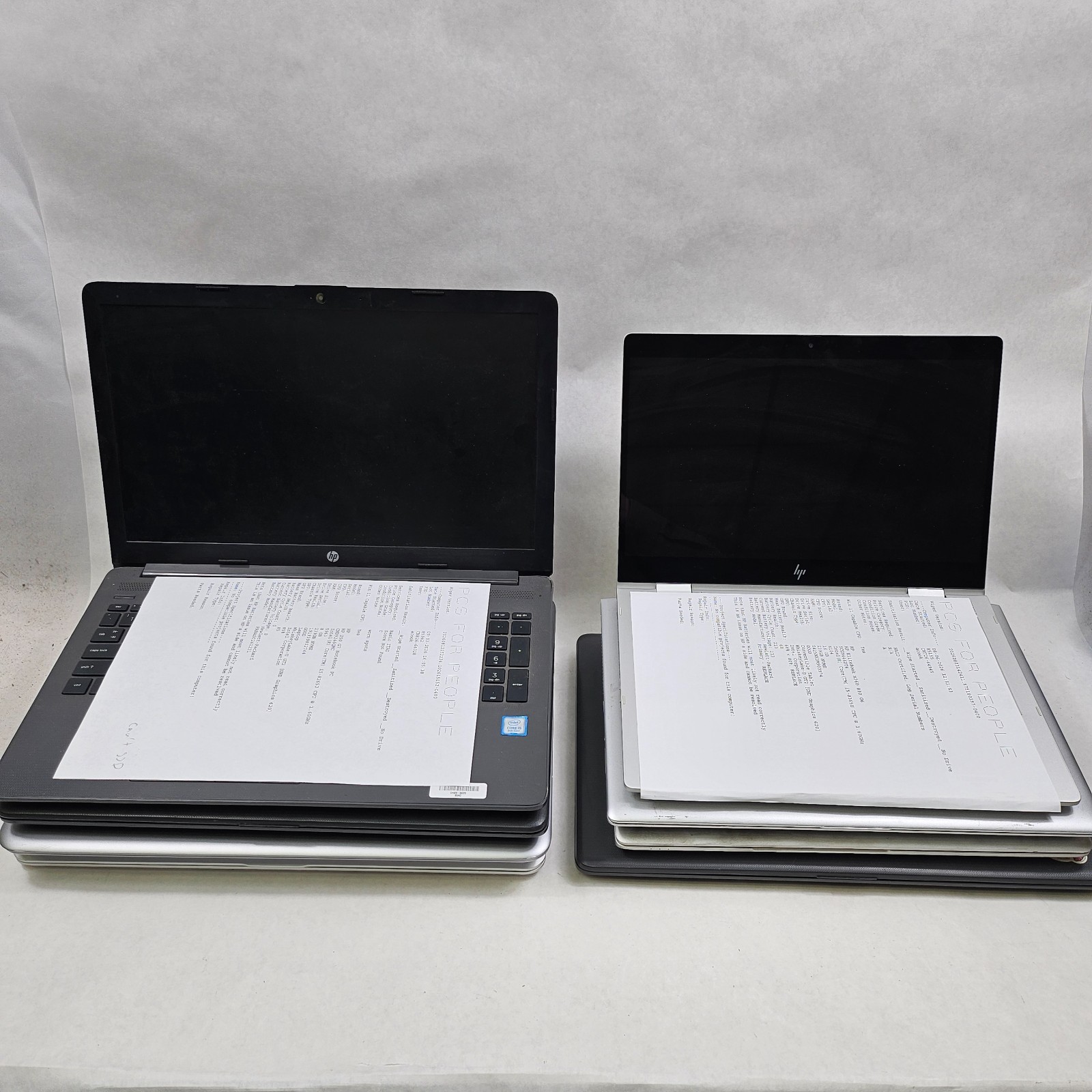 Lot of 8 HP Laptop Intel Core i5 / i7 Mixed Model Specs ProBook EliteBook Envy