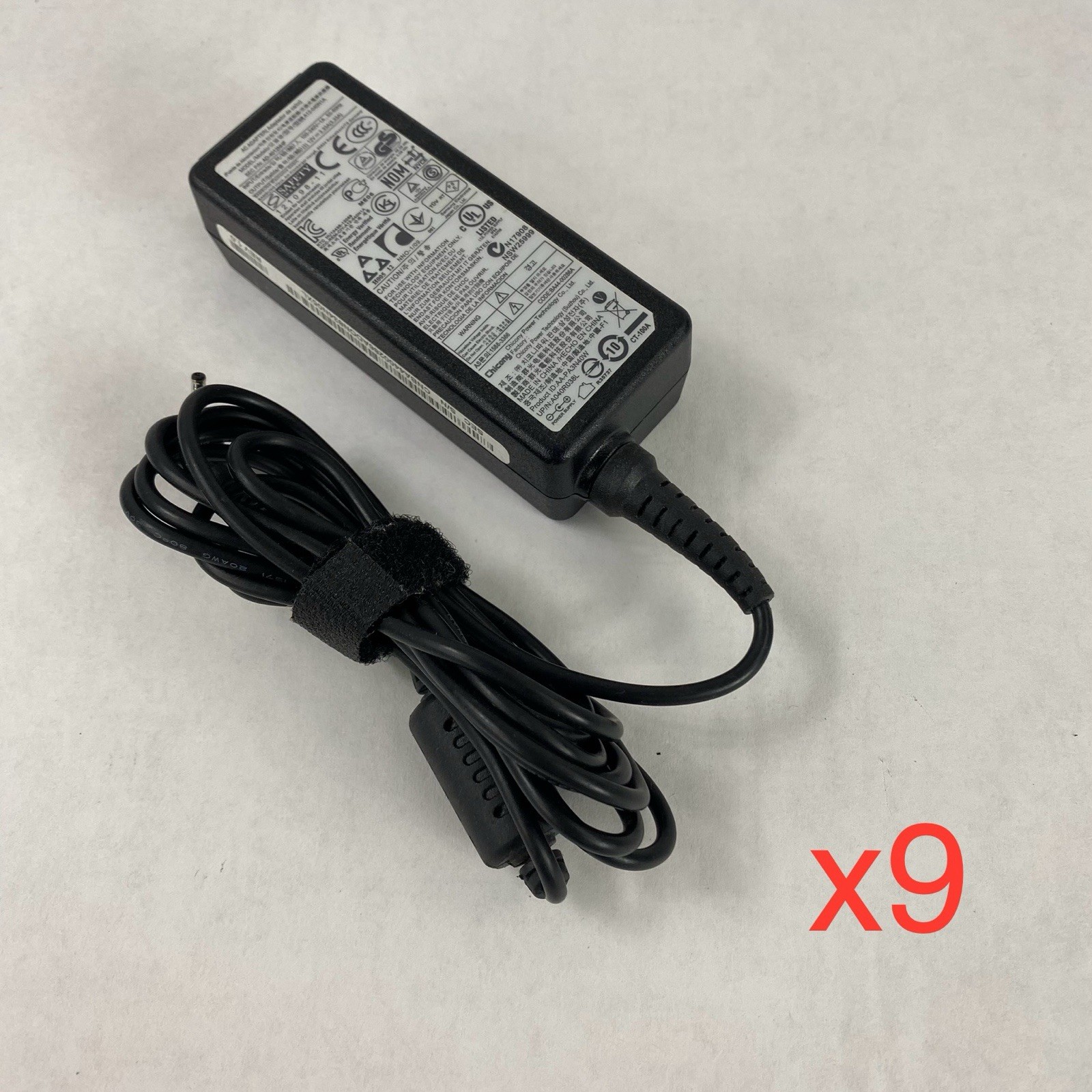 Chicony A12-040N1A 12V 3.33A 40W AC Adapter (Lot of 9)
