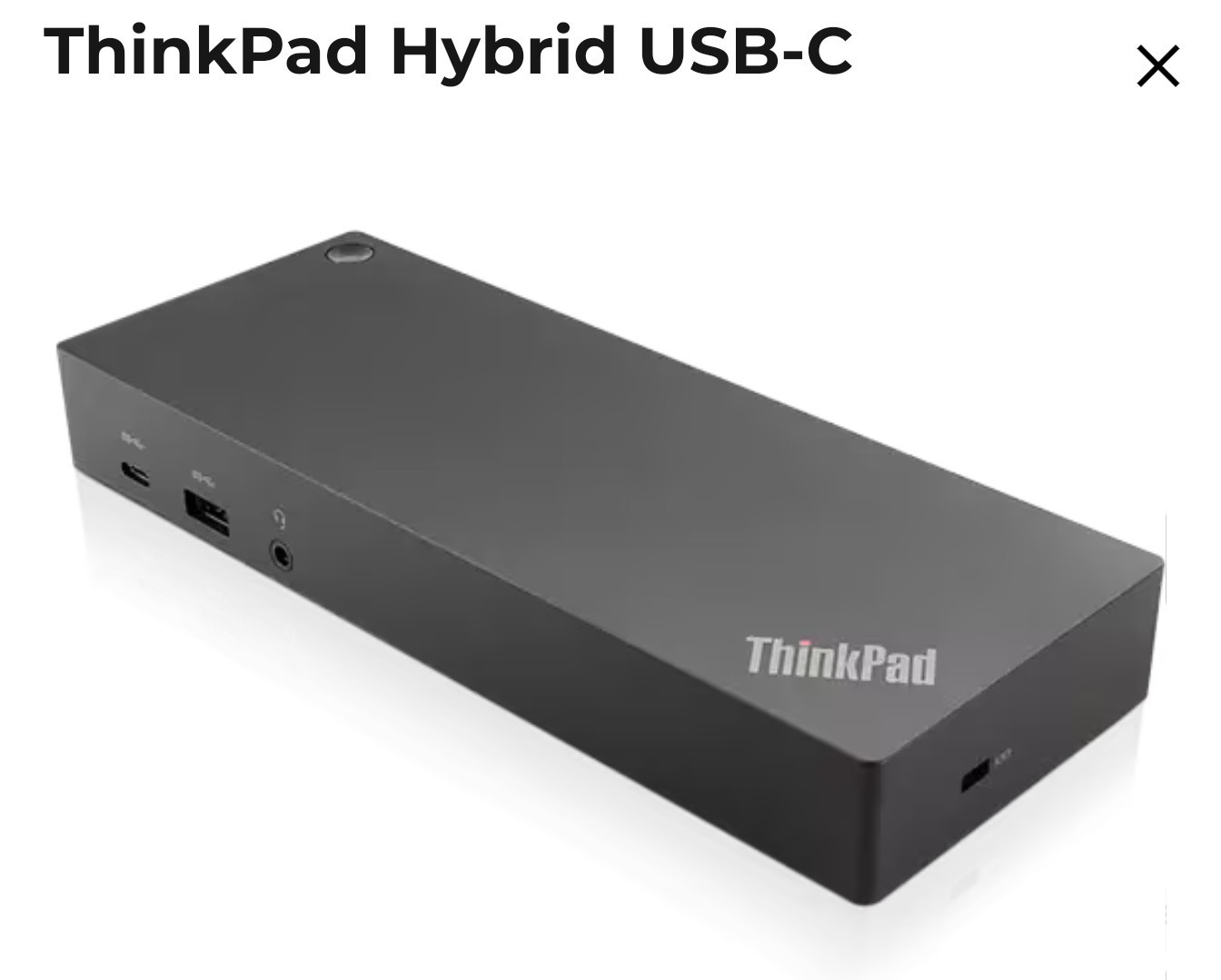 Lenovo ThinkPad Thunderbolt 3 Dock Gen 2 135W Docking Station - Black...