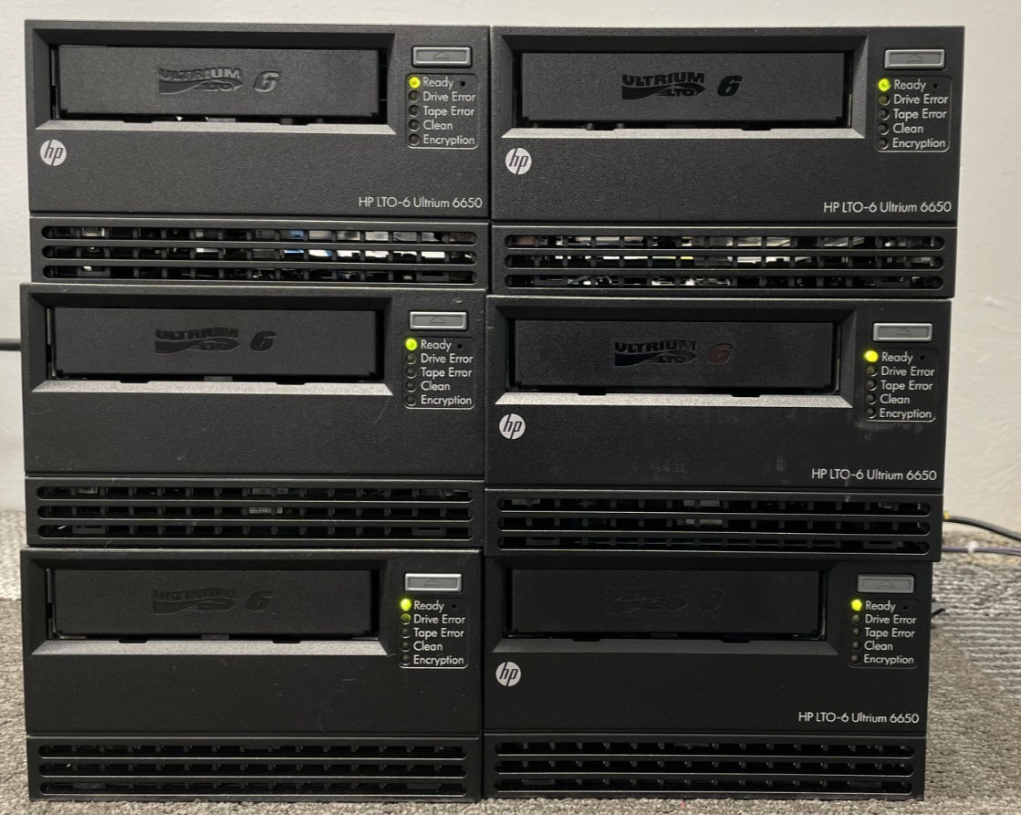 *Lot of 6* HP LTO6 EH963A 6.25TB Internal LTO Ultrium 6650 Tape Drive 684883-001