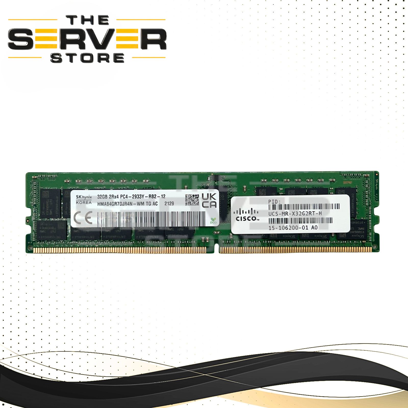Cisco 32GB 2Rx4 DDR4-2933Y RAM 15-106200-01 UCS-MR-X32G2RT-H HMA84GR7DJR4N-WM