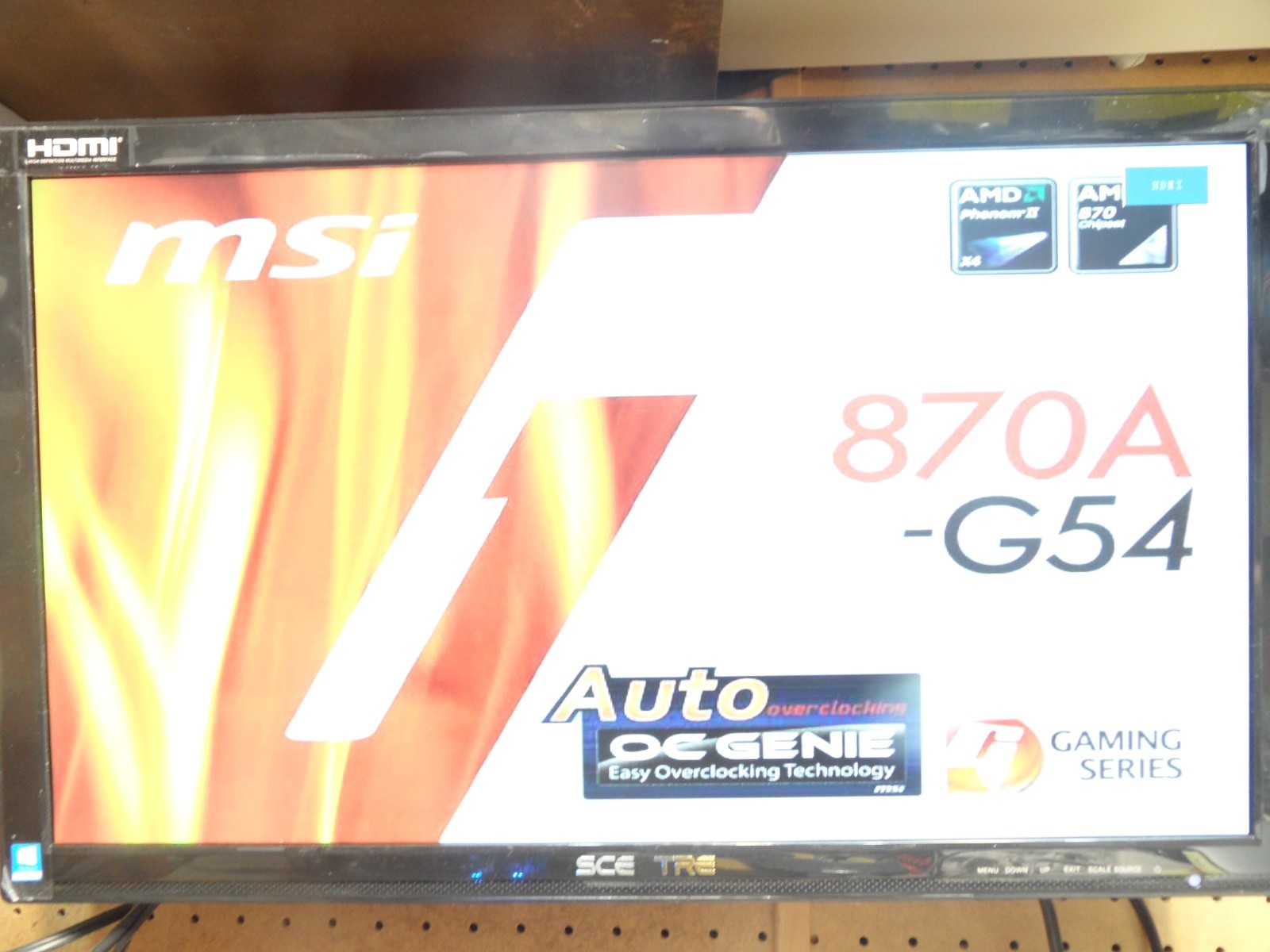MSI 870A-G54 Motherboard AM3 With Phenom II X4 945 CPU With I/O