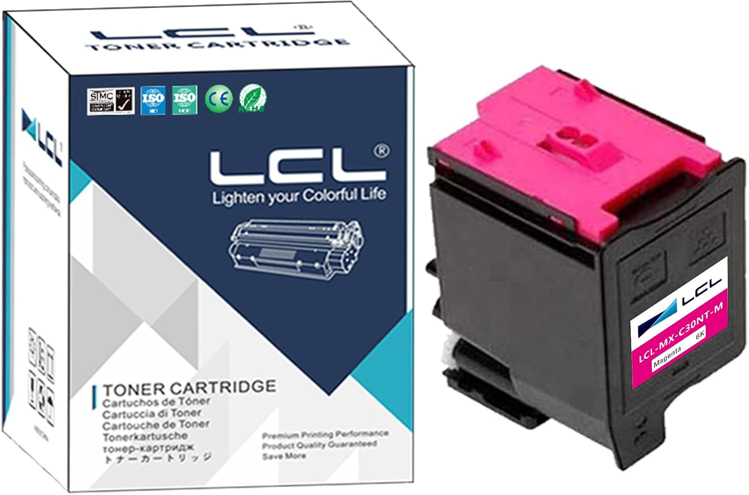 Compatible Toner Cartridge Replacement for Sharp MX-C30 MX-C30NT MX-C30NTM MX-C3