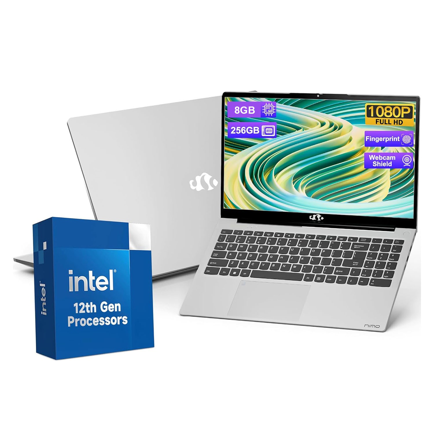 NIMO 15.6 FHD Student Laptop 8GB RAM 256GB SSD Intel Pentium N100 WiFi6 Win11