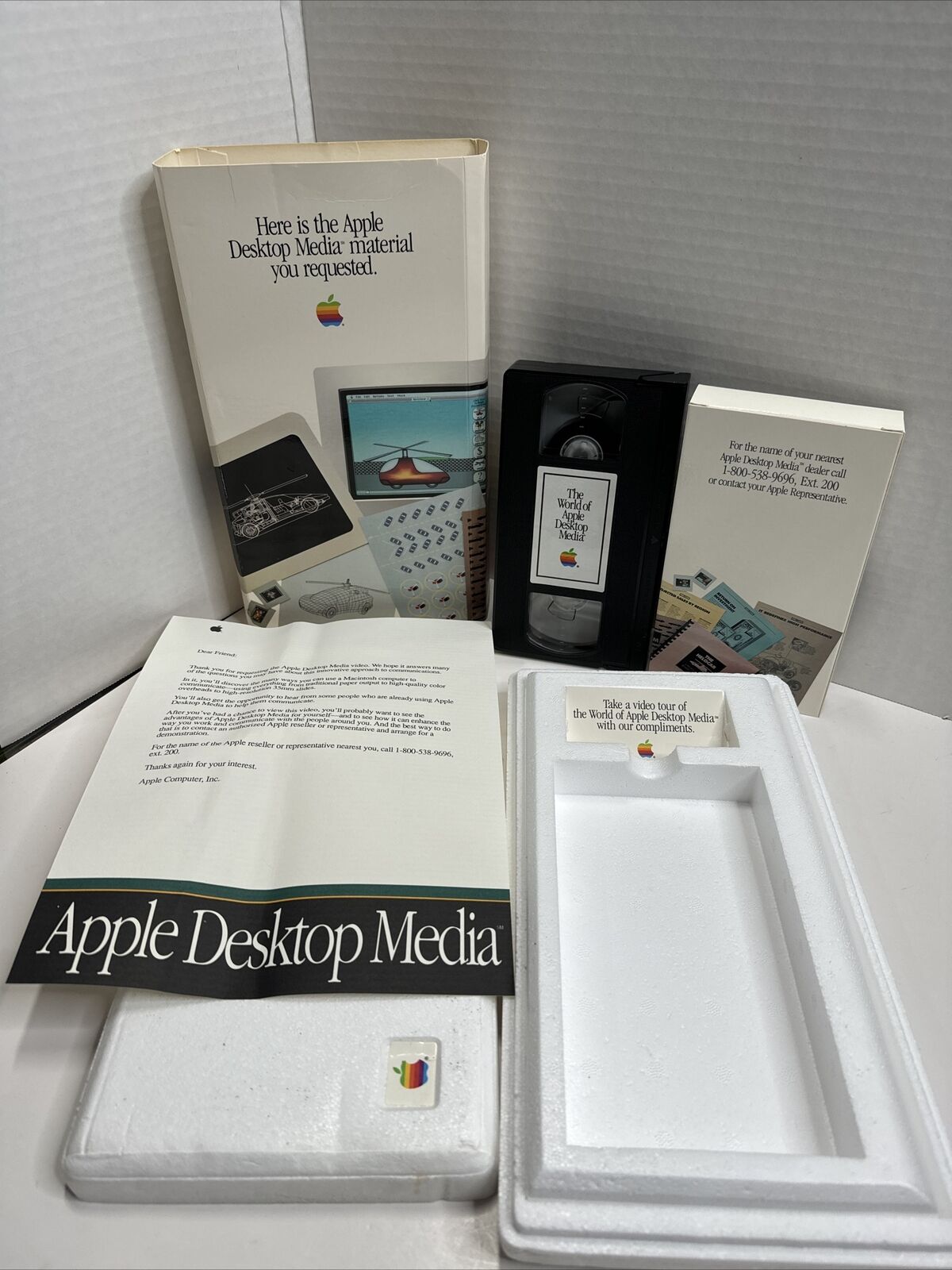 Apple Desktop Media Computer Vintage Complete Mailer - VHS Paper Packaging