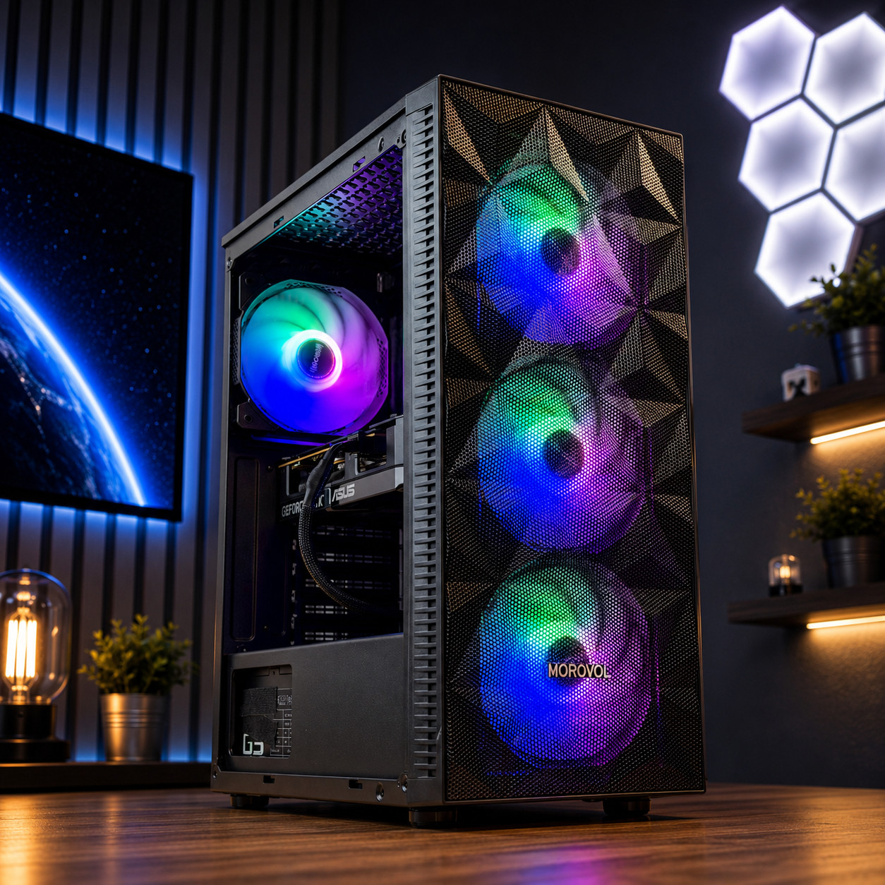 ARGB Gaming Desktop PC Intel 8th GEN 32GB RAM 1TB SSD Nvidia GTX 1070 Win11 Pro