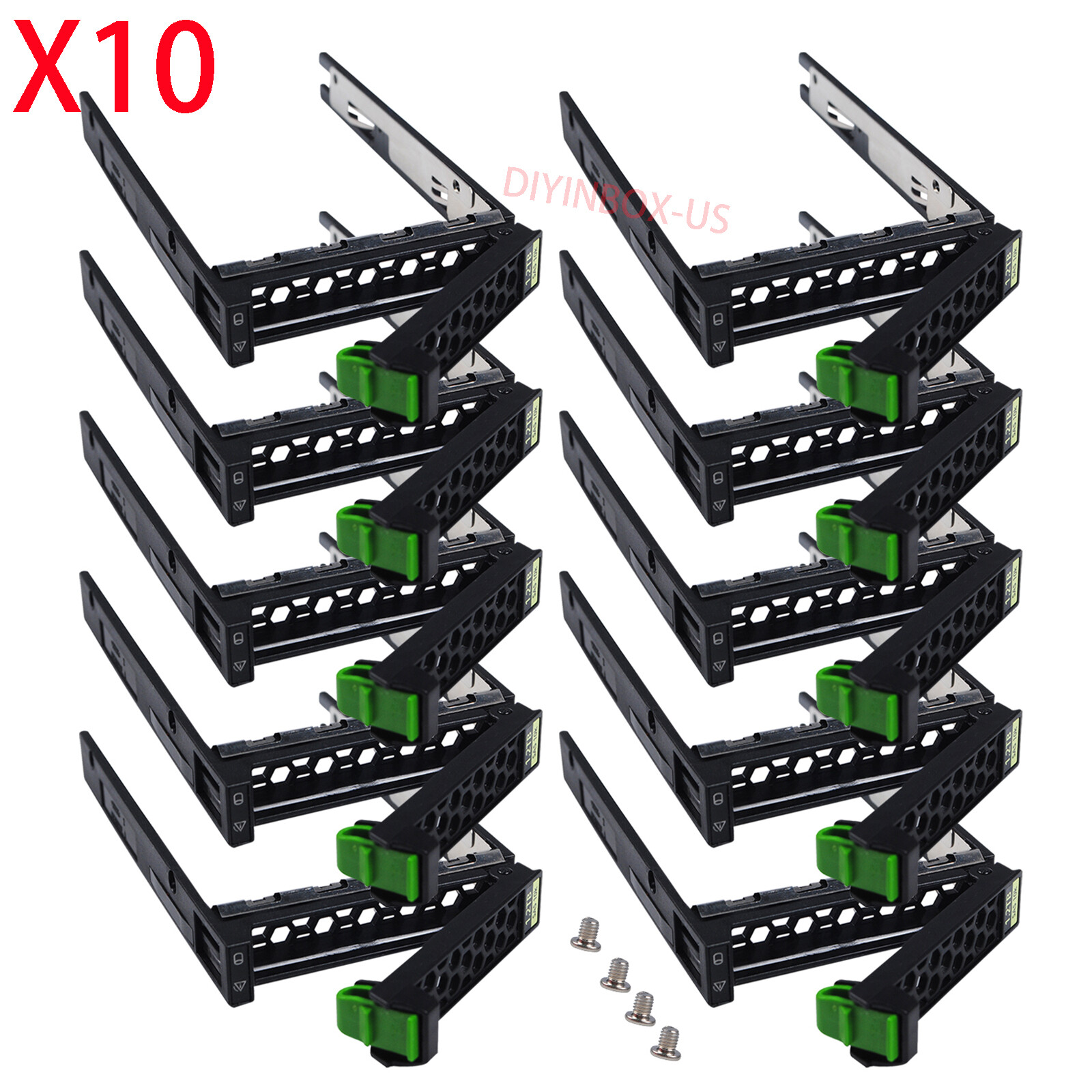 10-pcs Fujitsu RX2540 RX2530 M1 M2 M3 M4 M5 M6 2.5" HDD Tray Caddy A3C40179841
