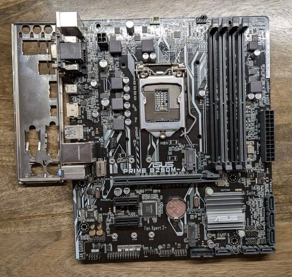 ASUS PRIME B250M-A Motherboard Intel LGA1151 DDR4 M.2 mATX HDMI SATA 6Gb/s