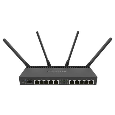 MikroTik RB4011iGS+5HacQ2HnD-IN-US 10-Port Gigabit PoE Router 10G SFP+