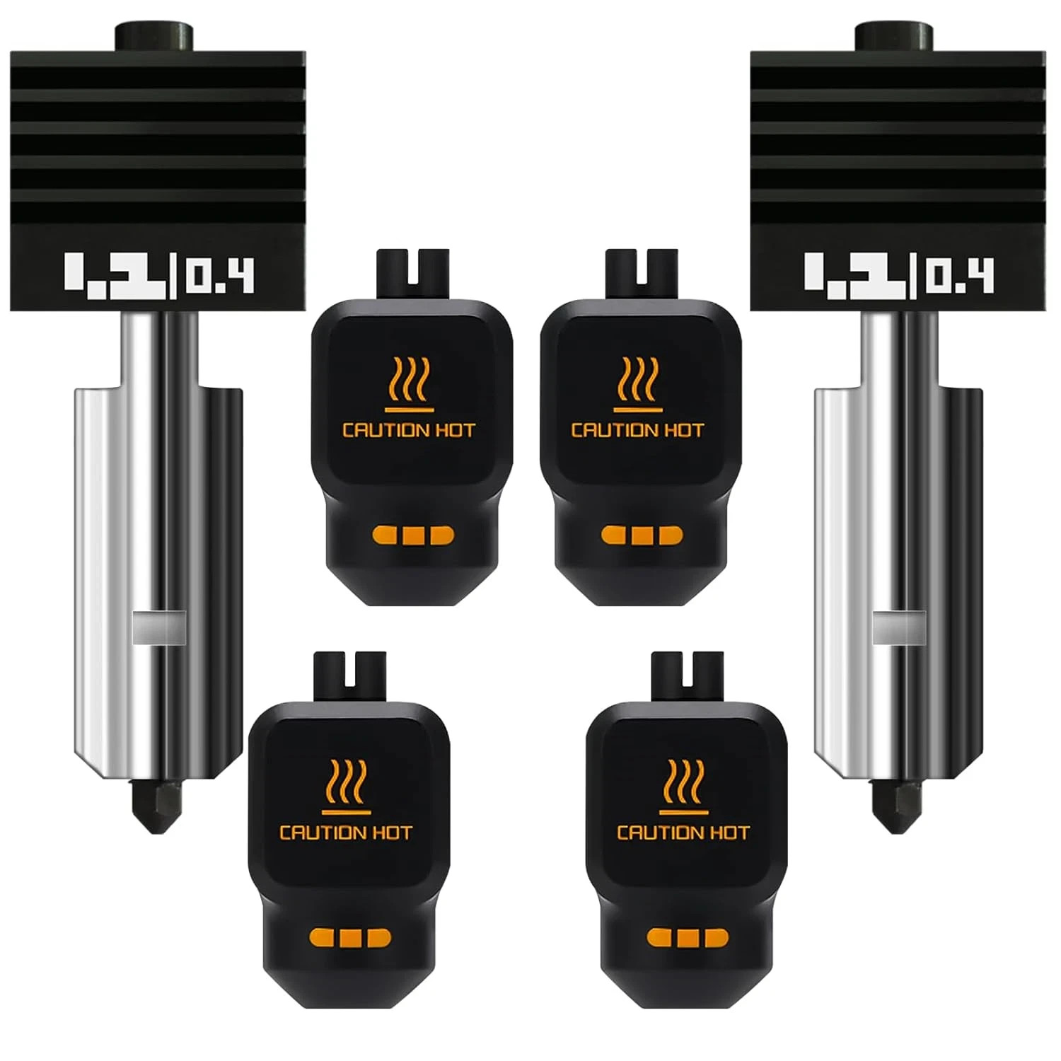 2PK 0.4Mm Universal Standard Nozzle for Bambu Lab P2S/X2D/H2D/H2C/H2S/A1 Hotend