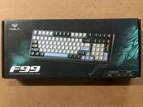 AULA F99 96% Wireless Mechanical Gaming Keyboard Hot Swap RGB 8000 mAh