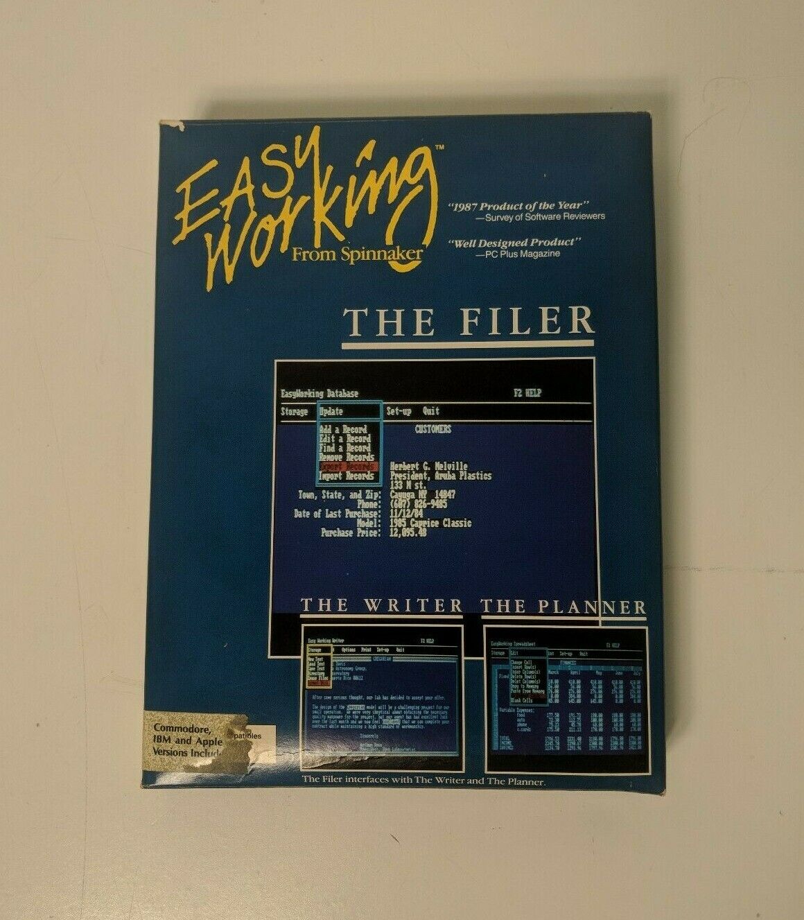 Easy Working From Spinnaker The Filter Commodore 64/128 Apple IBM