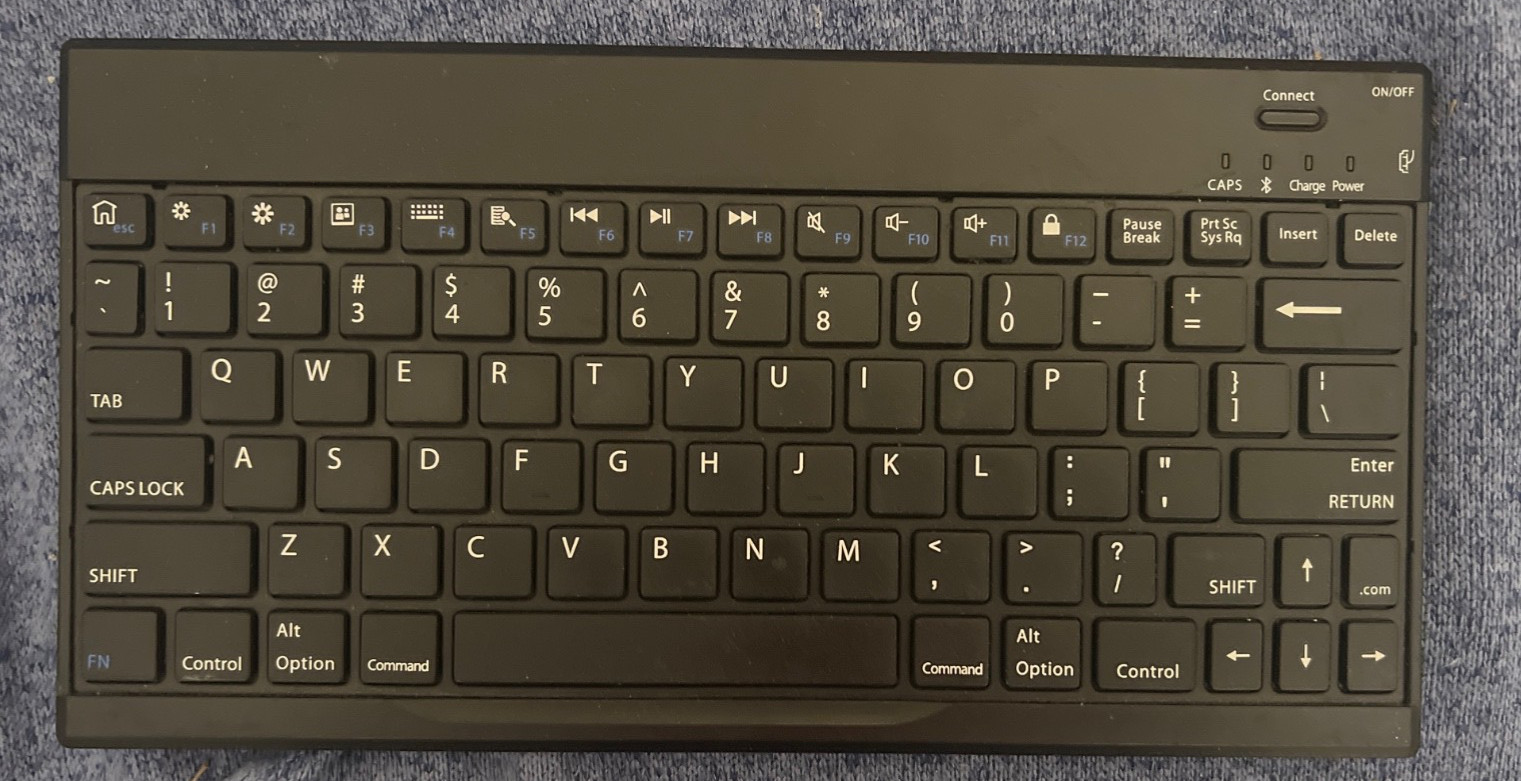 Brookstone X9PBKB83B Wireless Bluetooth Mini Slim Keyboard BL-BKB83B - TESTEDBro