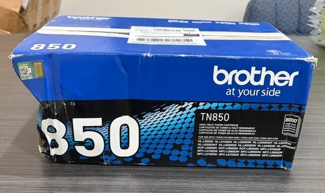 Brother TN850 Black High Yield Toner Cartridge Genuine