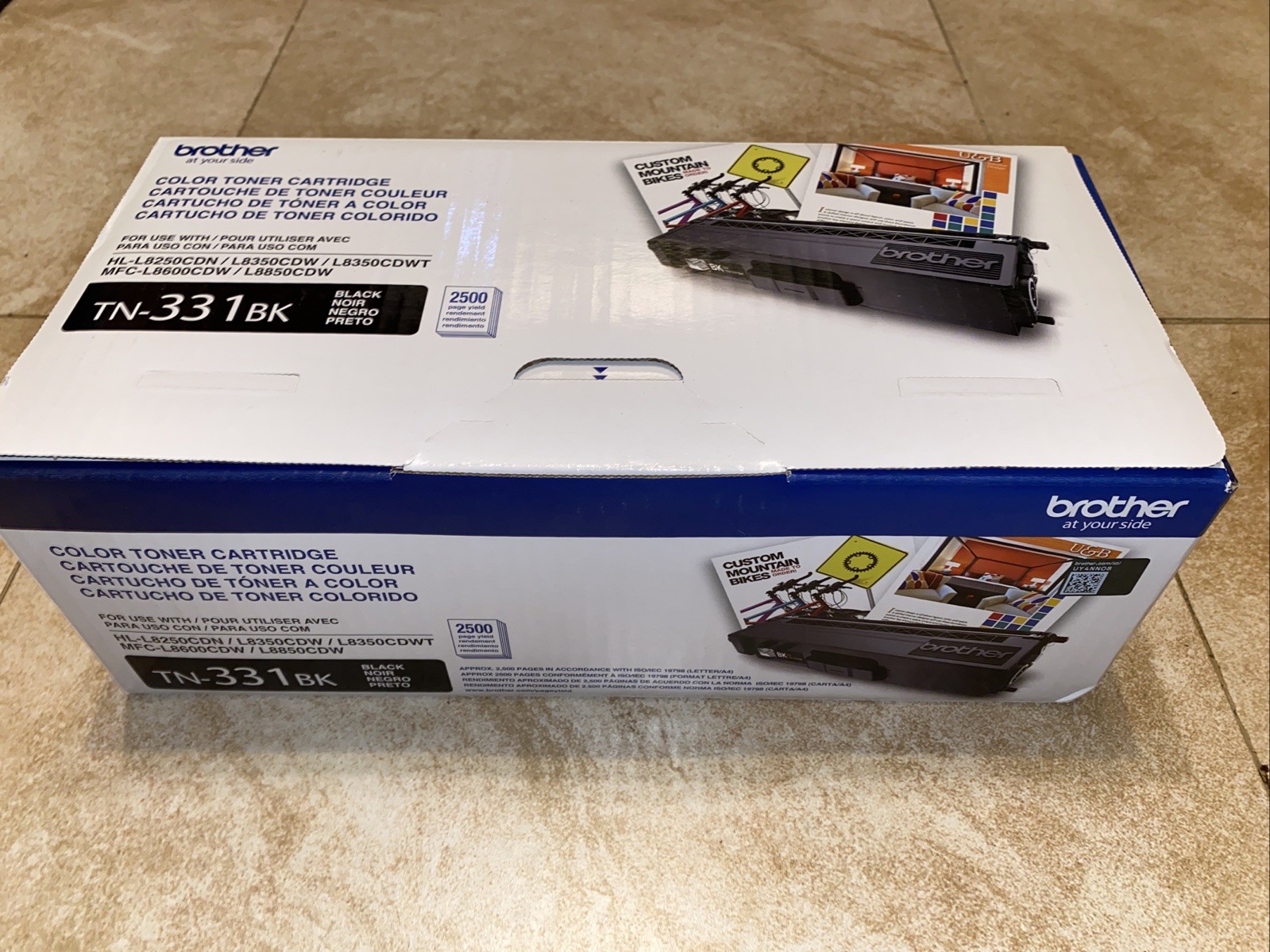 Brother TN-331BK Toner Cartridge - Black - New SEALED BOX - 1 Day Shipping Free
