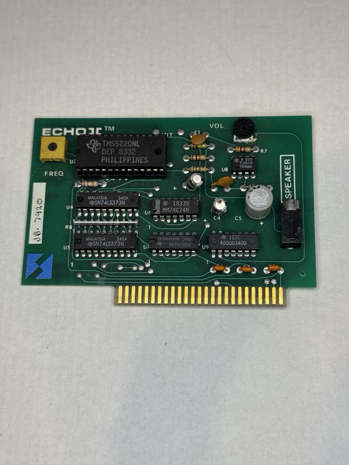 Echo II Speech Synthesis Card for Apple II / IIe — Vintage Audio Expansion